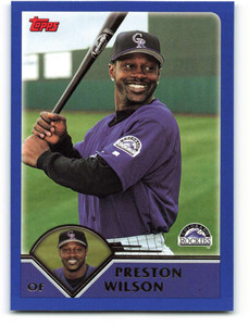 2003 Topps #528 Preston Wilson VG Colorado Rockies 