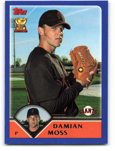 2003 Topps #537 Damian Moss VG San Francisco Giants 