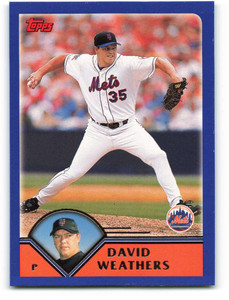 2003 Topps #590 Dave Weathers VG New York Mets 