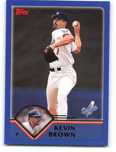 2003 Topps #614 Kevin Brown VG Los Angeles Dodgers 
