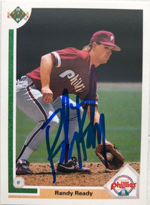 Randy Ready Autographed 1991 Upper Deck #540
