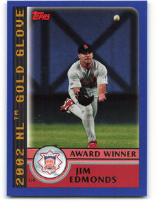 2003 Topps #702 Jim Edmonds AW VG St. Louis Cardinals 
