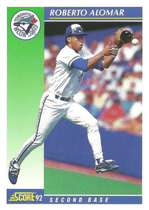 1993 Upper Deck #125 Roberto Alomar VG Toronto Blue Jays - Under