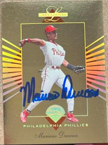 Mariano Duncan Autographed 1994 Leaf Limited Gold All-Stars #4