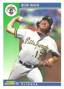 1992 Score #412 Joe Redfield VG Pittsburgh Pirates - Under the