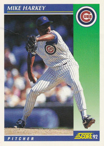 1992 Score #67 Mike Harkey VG  Chicago Cubs 