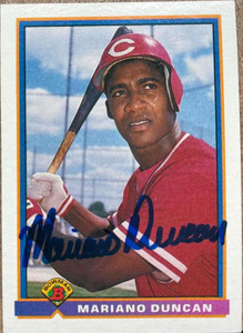 Mariano Duncan Autographed 1991 Bowman #675