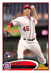2012 Topps #40 Tom Milone NM-MT RC Rookie Washington Nationals 