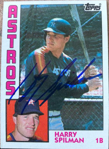 Harry Spilman Autographed 1984 Topps #612