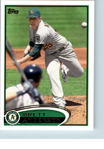2012 Topps #104 Brett Anderson NM-MT Oakland Athletics 