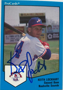 Keith Lockhart Autographed 1989 Nashville Sounds Pro Cards #1278