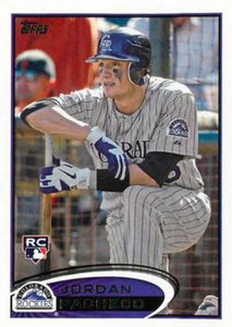 2012 Topps #219 Jordan Pacheco NM-MT RC Rookie Colorado Rockies 