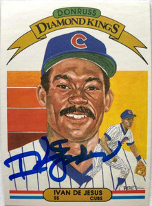 Ivan DeJesus Autographed 1982 Donruss #14 Diamond Kings