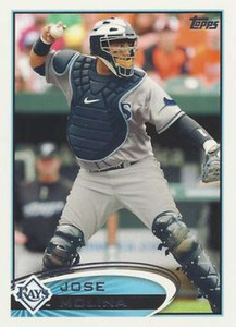 2012 Topps #366 Jose Molina NM-MT Tampa Bay Rays 