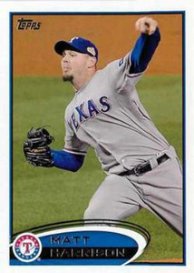 2012 Topps #481 Matt Harrison NM-MT Texas Rangers 