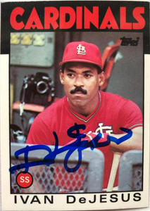Ivan DeJesus Autographed 1986 Topps Tiffany #178