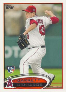 2012 Topps #575 Garrett Richards NM-MT RC Rookie Los Angeles Angels 