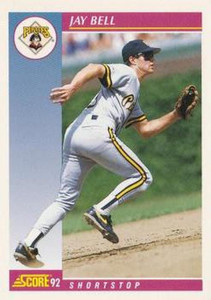 1992 Score #180 Jay Bell VG  Pittsburgh Pirates 