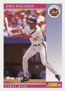 1992 Score #472 Mackey Sasser VG New York Mets