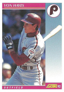 1990 Upper Deck #453 Von Hayes VG Philadelphia Phillies - Under the Radar  Sports