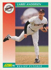 1992 Score #263 Larry Andersen VG  San Diego Padres 