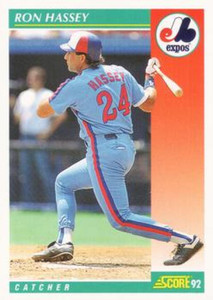 1992 Score #273 Ron Hassey VG  Montreal Expos 