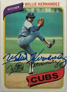 Willie Hernandez Autographed 1980 Topps #472