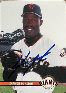 Shawon Dunston Signed 2001 Pacific Baseball Card - St Louis Cardinals