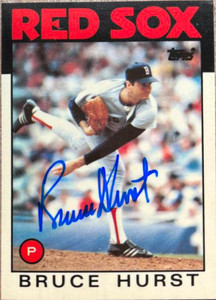 Bruce Hurst Autographed 1986 Topps Tiffany #581