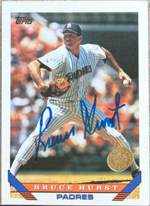 Bruce Hurst Autographed 1993 Topps Inagural Rockies #111