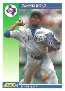 1992 Score #531 Oil Can Boyd VG  Texas Rangers 