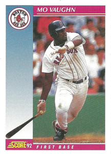 1991 Stadium Club #543 Mo Vaughn On Card Autograph Signature