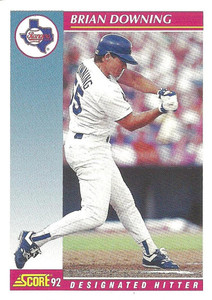 1992 Score #579 Brian Downing VG  Texas Rangers 