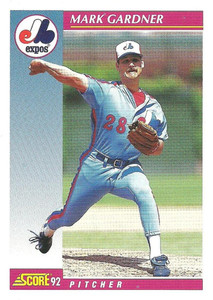 1992 Score #586 Mark Gardner VG  Montreal Expos 
