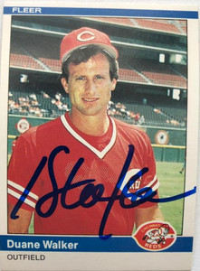 Duane Walker Autographed 1984 Fleer #485