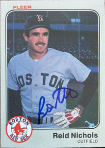 Reid Nichols Autographed 1983 Fleer #189