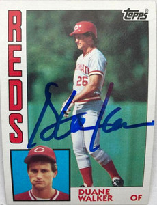 Duane Walker Autographed 1984 Topps #659