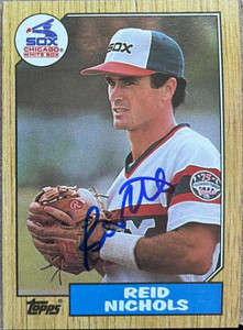 Reid Nichols Autographed 1987 Topps #539 Chicago White Sox Card