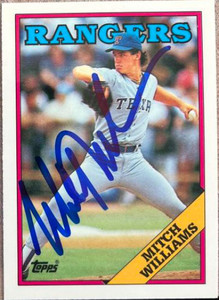 Mitch Williams Autographed 1988 Topps Tiffany #26