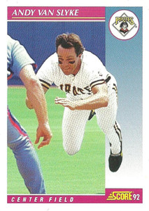 1992 Upper Deck #132 Andy Van Slyke VG Pittsburgh Pirates