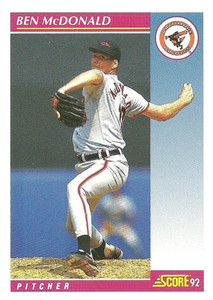 1992 Score #658 Ben McDonald VG  Baltimore Orioles 