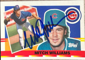 Mitch Williams Autographed 1990 Topps Big #109