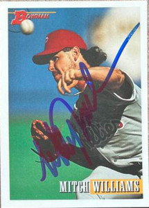 Mitch Williams Autographed 1993 Bowman #108