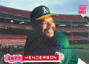 Dave Henderson Autographed 1994 Stadium Club #253