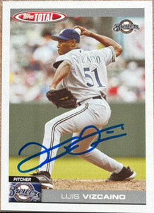 Luis Vizcaino Autographed 2004 Topps Total #387