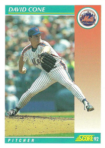 1991 Score #549 David Cone VG New York Mets - Under the Radar Sports