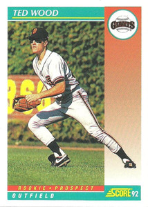 1992 Score #768b Ted Wood VG  San Francisco Giants 