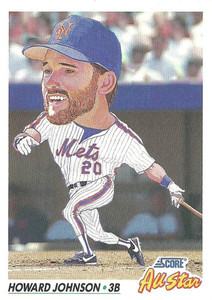 1992 Score #776 Howard Johnson AS VG  New York Mets 