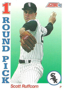 1992 Score #806 Scott Ruffcorn VG  RC Rookie Chicago White Sox 