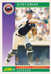1992 Score #816 Scott Servais VG  Houston Astros 